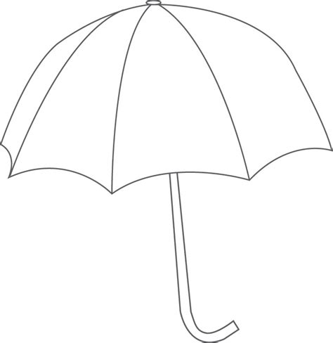 Printable Umbrella Template Cliparts Co