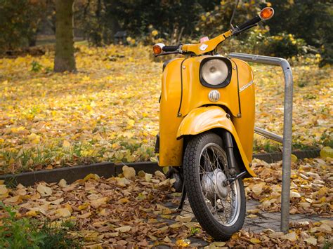 Free Images : vehicle, autumn, yellow, season, moped, 2015, berlin ...