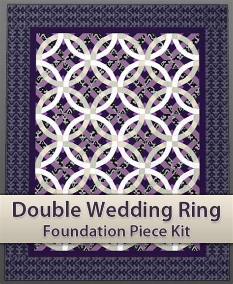 Easy Double Wedding Ring Quilt Piecing Kit Double Wedding Ring Quilt