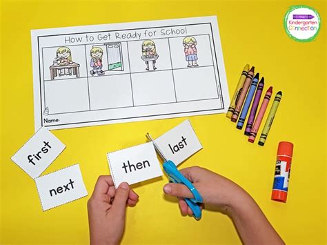 Getting Ready For School Sequencing Activities For Kindergarten