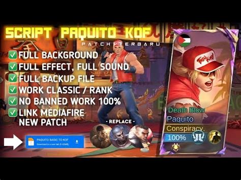 Skin Hero Paquito Script Skin Paquito Terry Bogard Kof Mediafire No