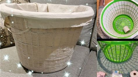 DOLLAR TREE DIY LARGE STORAGE BASKET 🧺|| DIY TWINE BASKET WEAVING ...