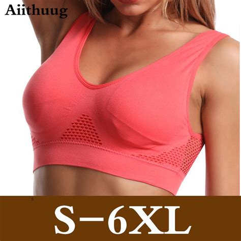 Aiithuug 6xl Racerback Sports Bra For Women Comfortable Sleep Bra