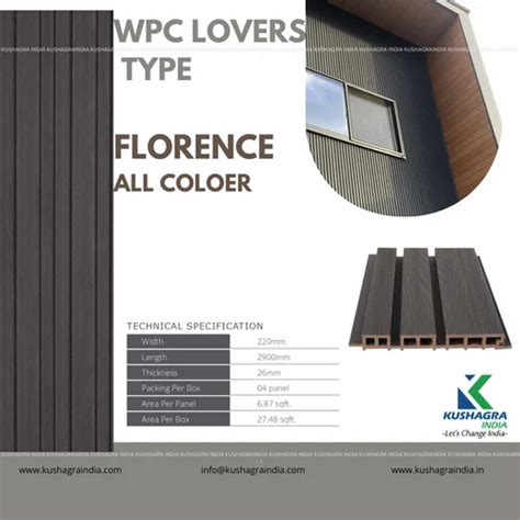 Florence Exterior Wpc Lovers Panels For Commercial At Rs Sq Ft In