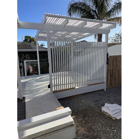 Custom Batten Fences In Sydney White Dark Grey And Black SQM Rate