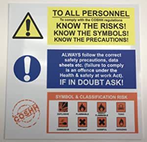 TO ALL PERSONNEL To Comply With COSHH Regulations KNOW THE RISKS