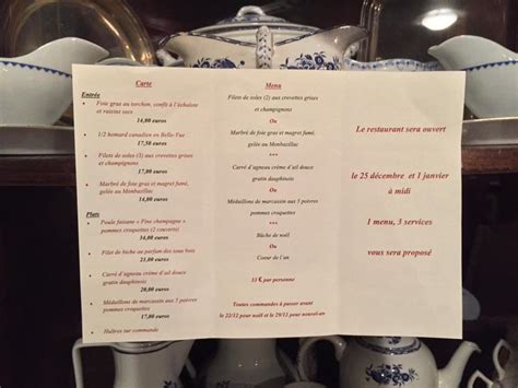 Menu At Restaurant Les Pieds Dans Le Plat Peruwelz