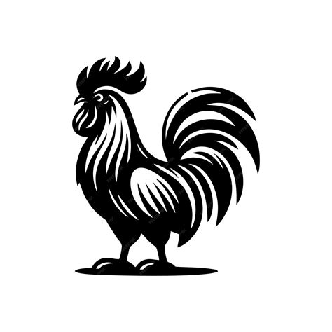 Premium Vector Rooster Logo Vector Rooster Logo Design Black Rooster