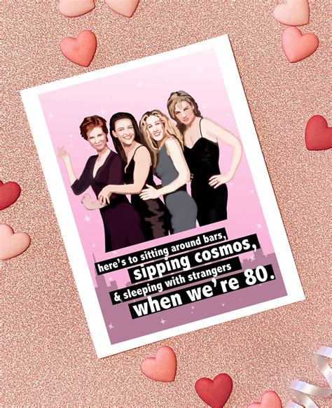 Sex And The City Satc Friendship Card Parody Greeting Card Sex And The City Cast Hbo Etsy