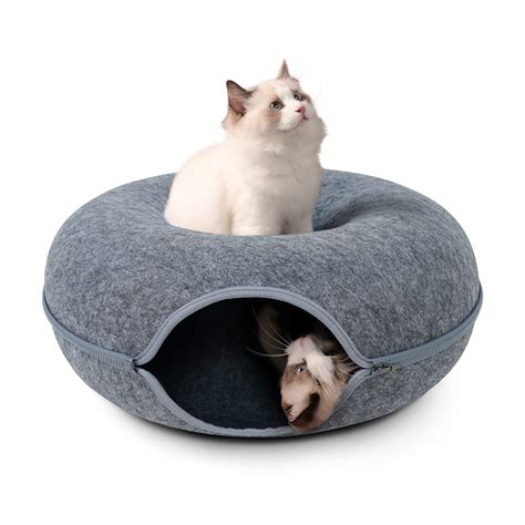 Cat Tunnel Bed Peekaboo Cat Cave Indoor Cat Donut Tunnel