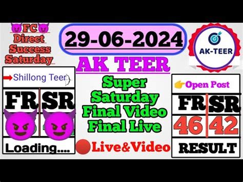 29 06 2024 Ak Teer Shillong Bumper 46 42 Success Shillong Teer