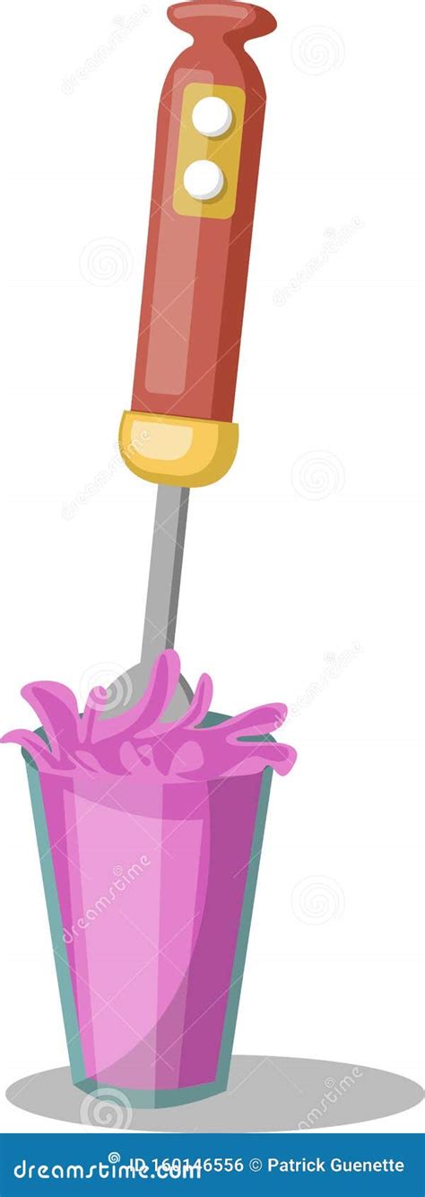 Hand Mixer Vector Color Illustration Stock Vector Illustration Of