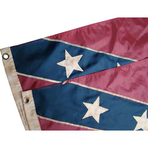 Vintage Rebel Flag Confederate Battle Flag Nylon Embroidered