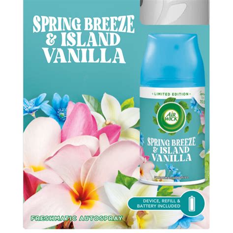 Air Wick Spring Breeze And Island Vanilla Freshmatic Autospray 250ml