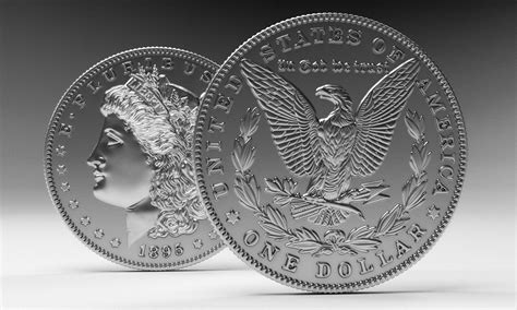 Morgan Silver Dollar 3d Model Cgtrader