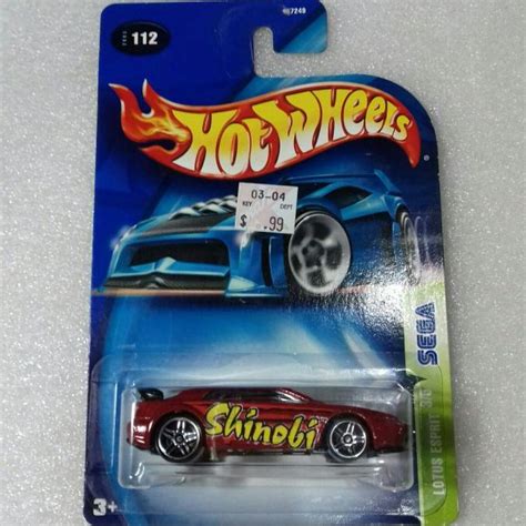 Hot WHEELS LOTUS ESPRIT Blue CARD SEGA SERIES Shinobi TAMPO