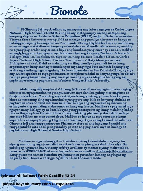 Bionote Pdf