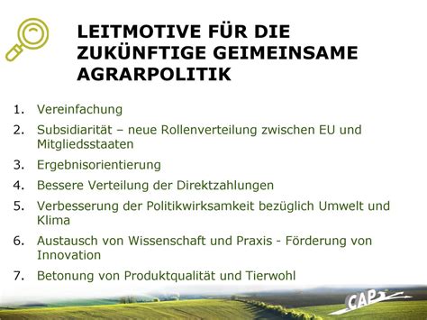 Futureofcap Reform Der Eu Agrarpolitik Nach Ppt Herunterladen