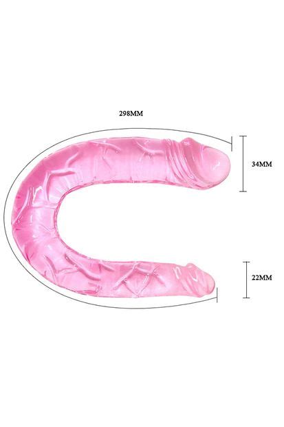 Genel Markalar 30 cm Çift Taraflı Jel Yumuşak Dildo 2