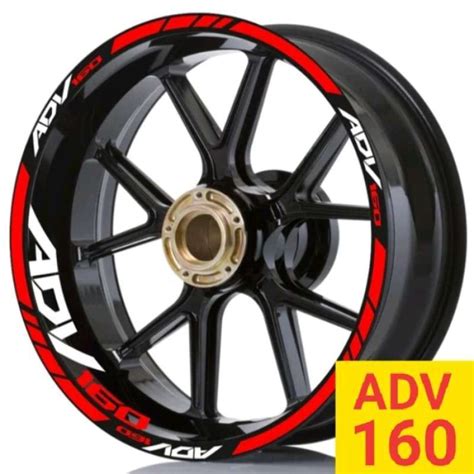 Jual Sticker Velg Cutting Sticker Honda Adv 160 2Pilihan Warna Di