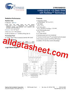 Cyrs Dv Datasheet Pdf Cypress Semiconductor