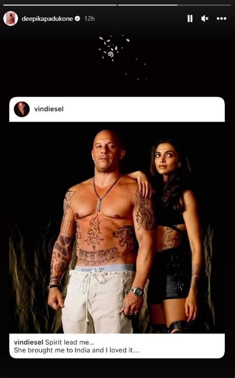 Hollywood Actor Vin Diesel Remembered Deepika Padukone By Shared A Picture And Said One Of My