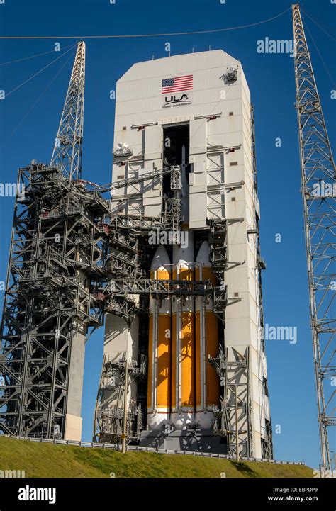 NASAs Orion Spacecraft Mounted Atop A United Launch Alliance Delta IV