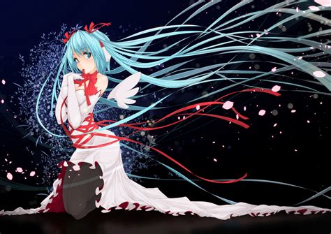 Aqua Eyes Aqua Hair Christmas Dress Hatsune Miku Long Hair Maru Pen