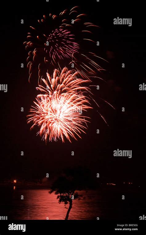 Water Festival fireworks, Cambodia Stock Photo - Alamy