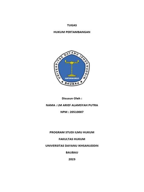 Undang Undang Hukum Pertambangan Mineral Dan Batubara Pdf