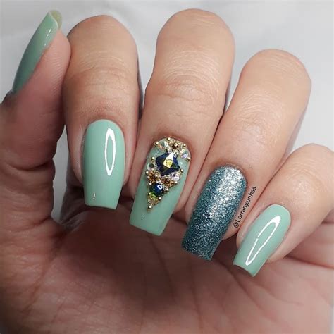 Unhas Decoradas Verdes 60 Modelos E Tutoriais Para Arrasar Na Esmaltação