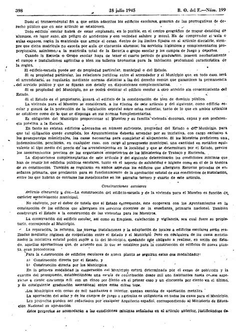 Ley De 17 De Julio De 1945 De Educación Primaria Boe Del 18 De Julio By Alberto Sacido Issuu