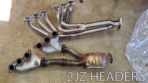 Installing Long Tube Headers On My Sc300 Youtube