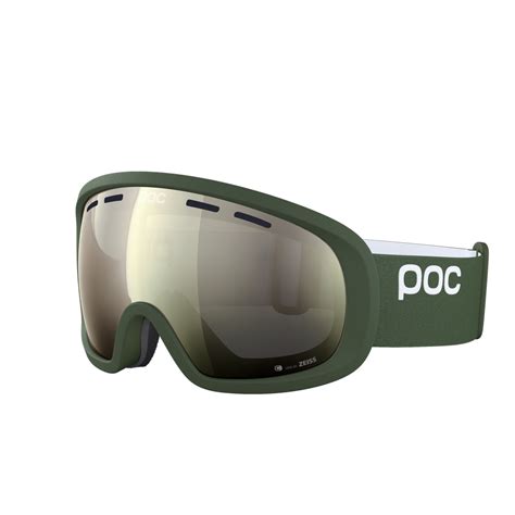 Ski Goggles POC Fovea Mid Epidote Green Partly Sunny Ivory 2023 24