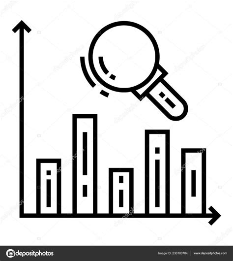 Bar Graph Relative Frequency Analyzing Bar Graph Stock Vector by ...