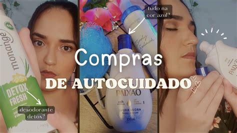 AUTOCUIDADO Muitas comprinhas de fármacia e perfumariaprodutos de