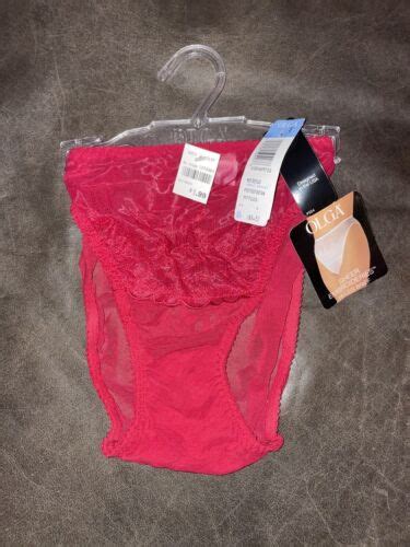 VINTAGE Second Skin Red Satin Nylon Hi Cut Bikini Brief S S PANTY NWT Size EBay