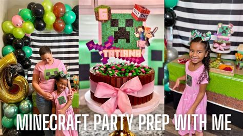 MINECRAFT BIRTHDAY PARTY IDEAS PREP DECORATE WITH ME ULTIMATE