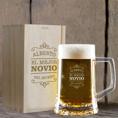 Jarra De Cerveza Personalizada El Mejor Novio Calledelregalo Es