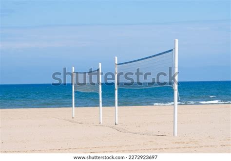 Volleyball Nets On Beach Stock Photo 2272923697 | Shutterstock