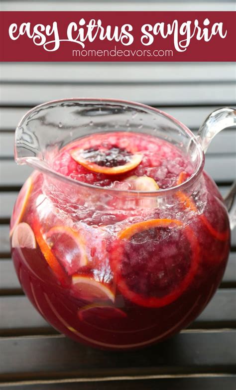 Easy Homemade Citrus Sangria