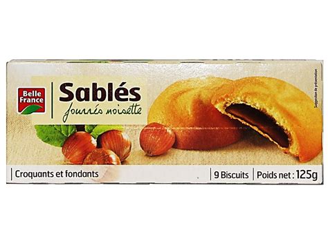 Découvrez Belle France Sablés fourrés noisettes 125g Le Petit Depot