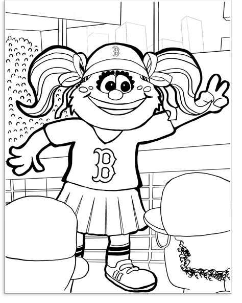 Printable Boston Red Sox Coloring Pages Pdf Ideas Coloringfolder