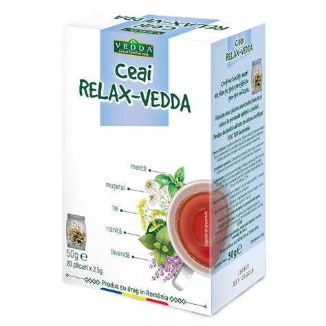 Ceai Relax 20 Plicuri Vedda Dr Max Farmacie