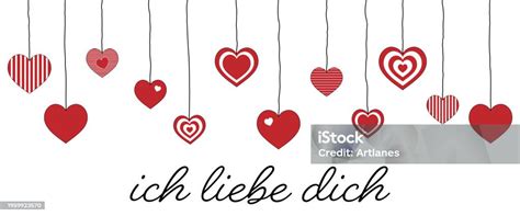 ich liebe dich text  german  love  love message  red