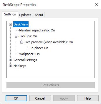 Deskscope Help Deskscope Properties