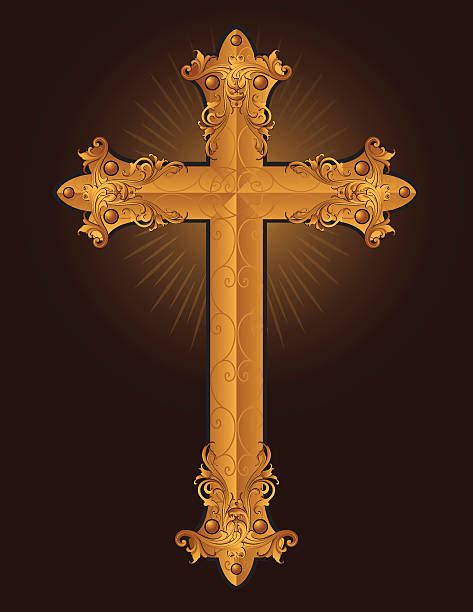 Royalty Free Gold Cross Clip Art Vector Images And Illustrations Istock