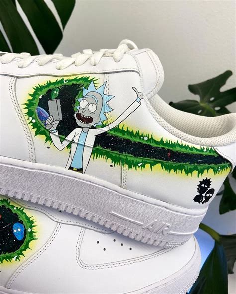 Rick And Morty Air Force 1 Custom Air Force 1 Custom Nike Air Force