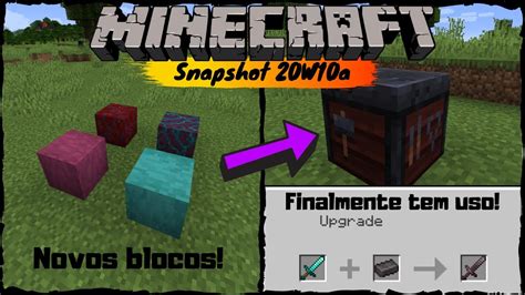 NOVOS BLOCOS E Utilidade Para A BANCADA DE FERRARIA Minecraft 1 16