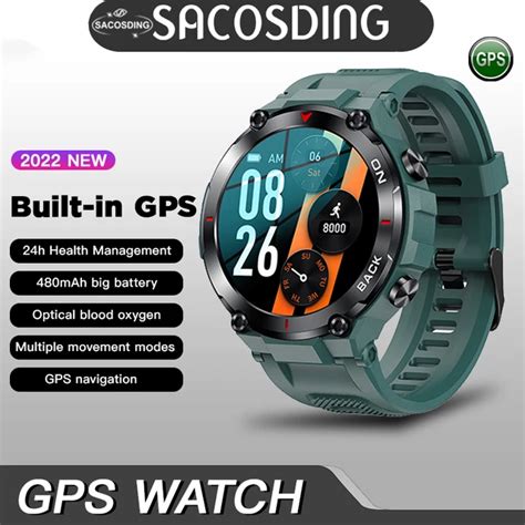 Sacosding K Smart Watch Men Mah Battery Gps Watches Fitness